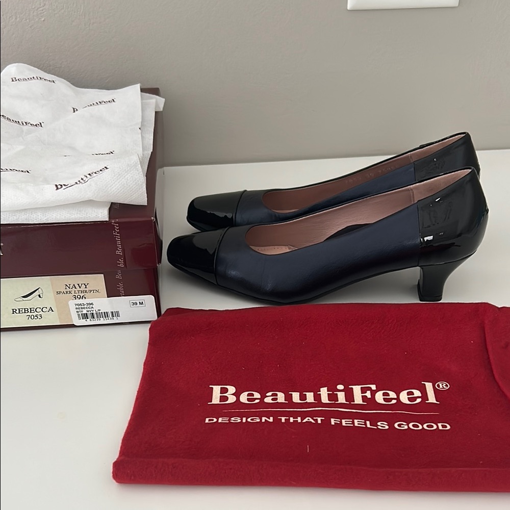 BeautiFeel Women's Navy Rebecca 7053  Heels pumps 39 m